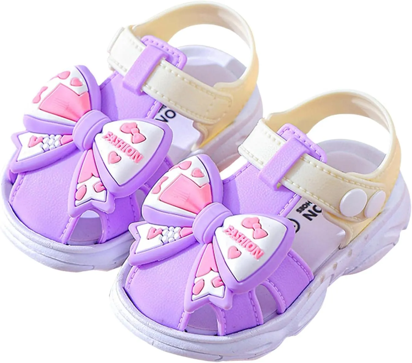 Girl's Sandals Soft Sole Children's Bowknot Sandals Cartoon Boys And Girls Baby Infant Non Slip Soft Bottom