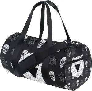 Gothic And Skull Duffel Bag,Canvas Travel Bag for Gym Sports and Overnight