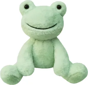 Green Plush Frog Stuffed Animal Toy, Soft Cuddly Plushie Hugger Toy for Boys & Girls, Gifts for Kids or Girlfriend, 8.5 Inches