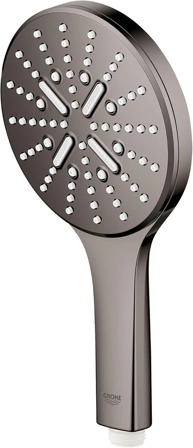 GROHE Rainshower Smartactive Hand Shower-3 Sprays, 1.75 gpm, Hard Graphite