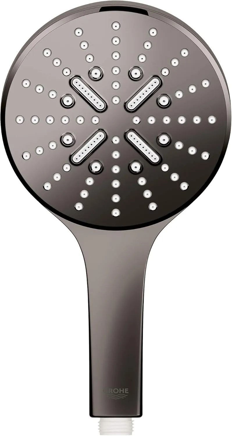 GROHE Rainshower Smartactive Hand Shower-3 Sprays, 1.75 gpm, Hard Graphite