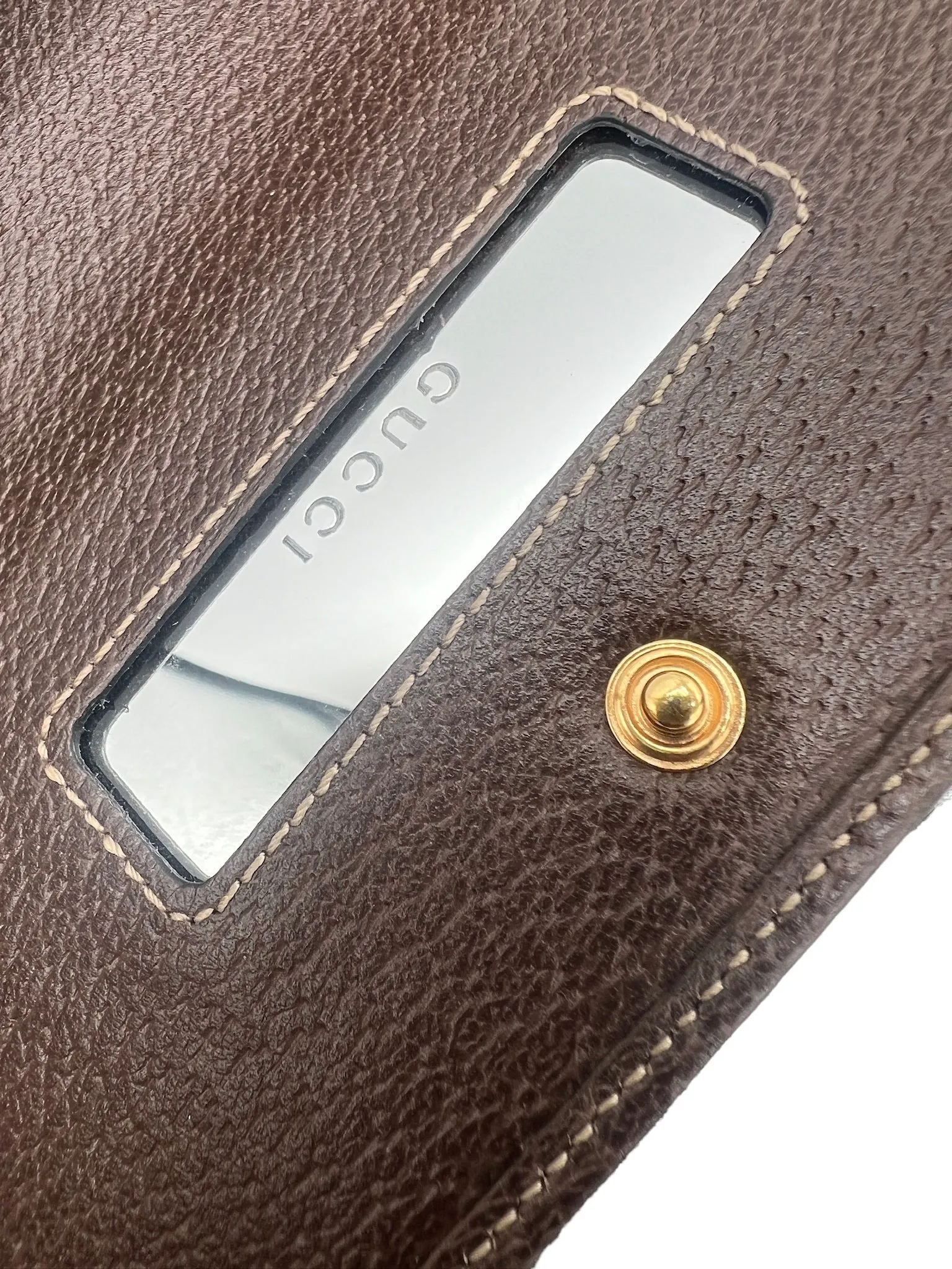 GUCCI - Brown Ophidia Wallet on a Chain Crossbody Bag