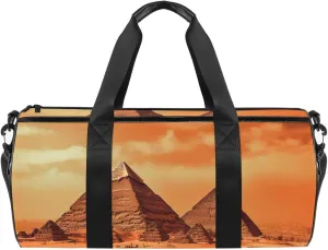 Gym Bags for Women,Duffle Bag for Travel,Ancient Egyptian Pyramid,Gym Bag for Men