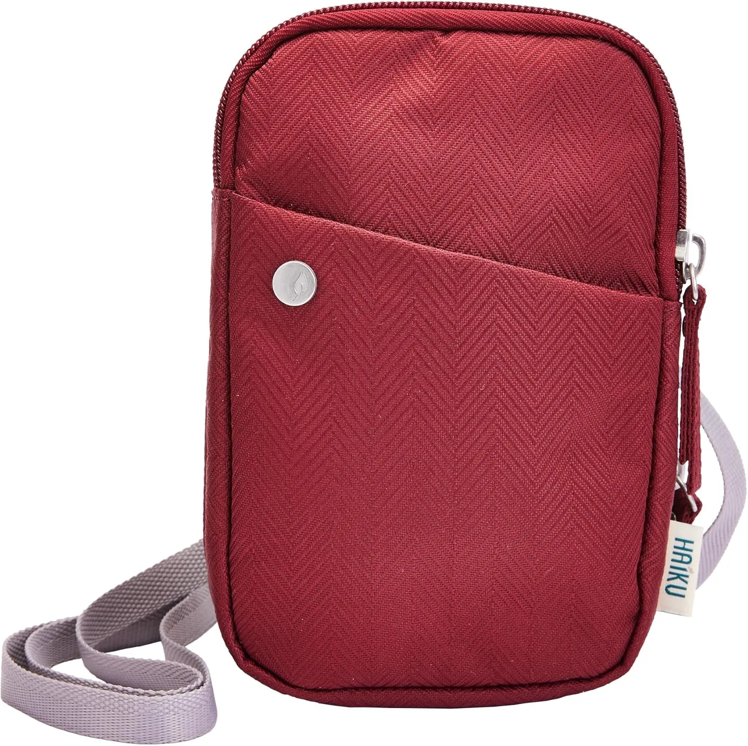 HAIKU Endeavor Pouch, Lightweight Small Crossbody bag, Zip-Around Cell Phone Travel Purse with Card Slots, Adjustable Strap
