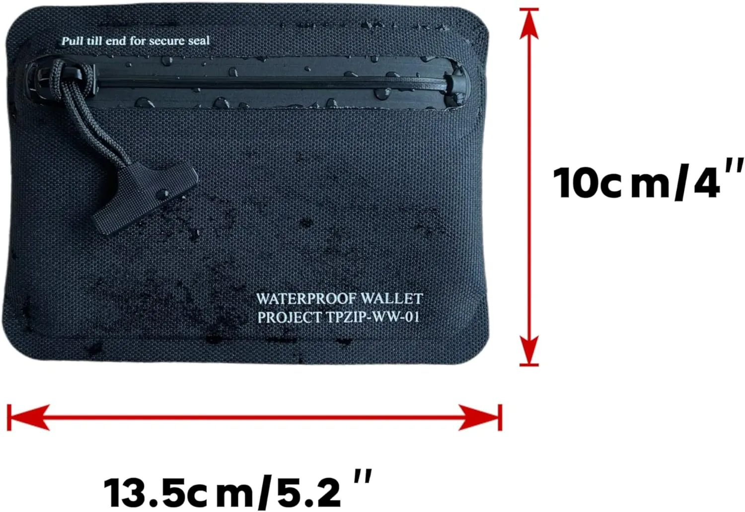 Heavy Duty Airtight Wallet Submersible Waterproof Wallet Protection for Keys, Cards