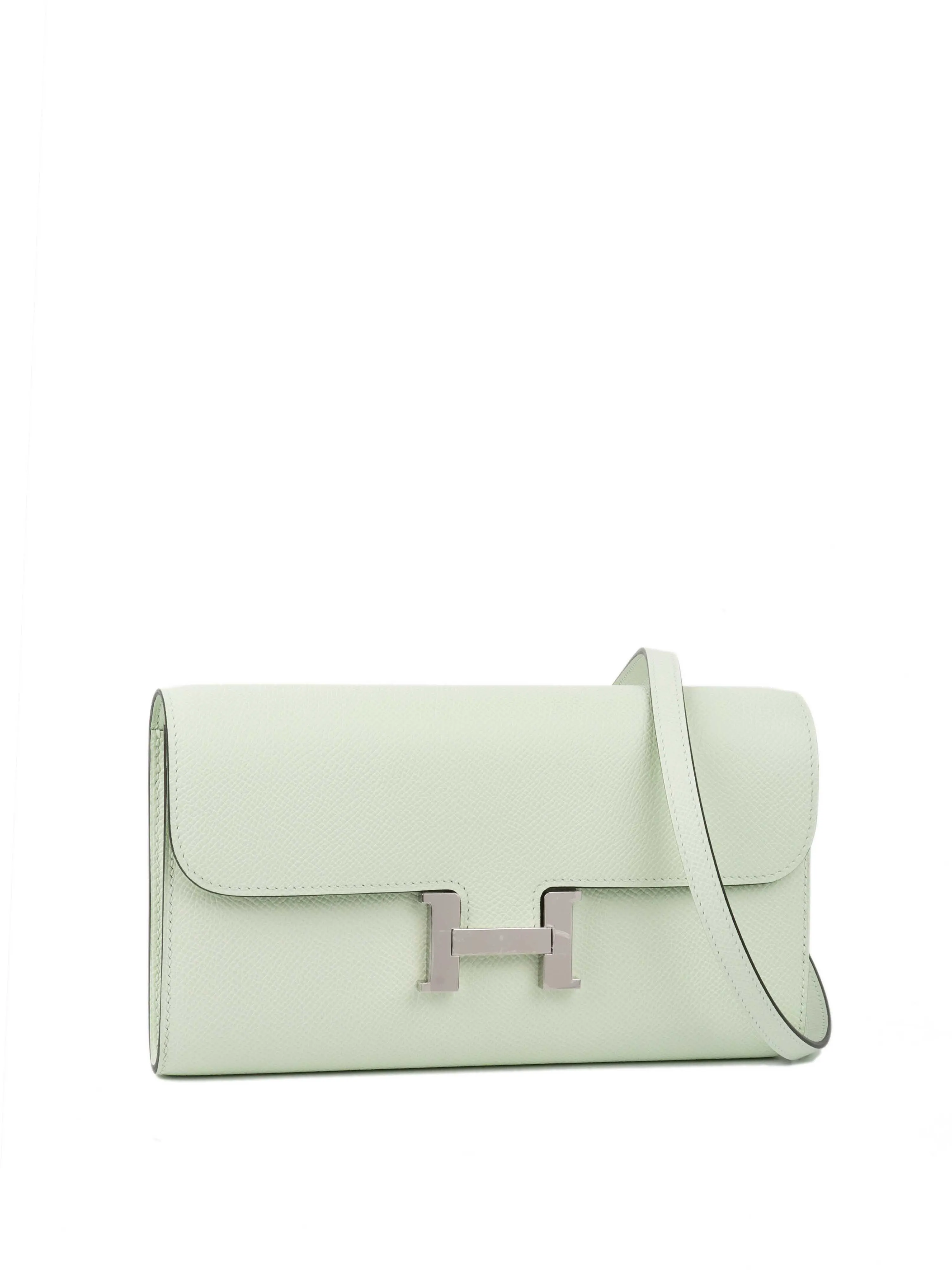 Hermes Constance To Go in Vert Fizz PHW.