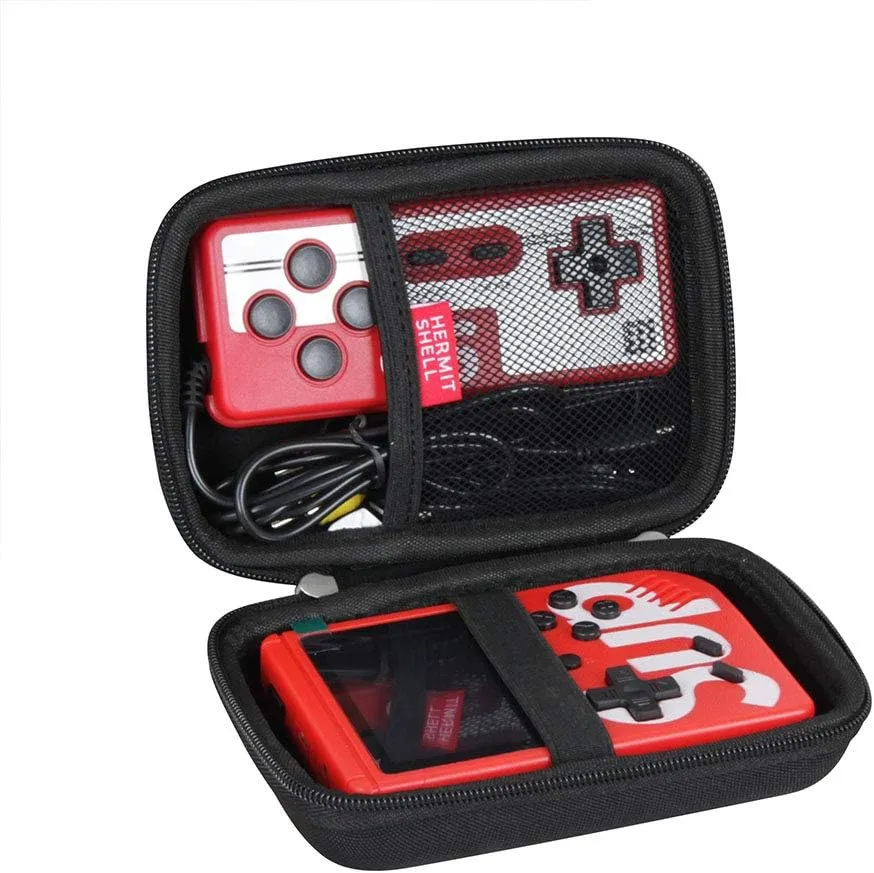 Hermitshell Hard Travel Case for Trovono/JAFATOY/GAMPLAE/Anyando/HIJJJPS Classical FC Games Handheld Game Machine Retro Mini Game Player (Not Include The Handheld Game Console ) (Black)