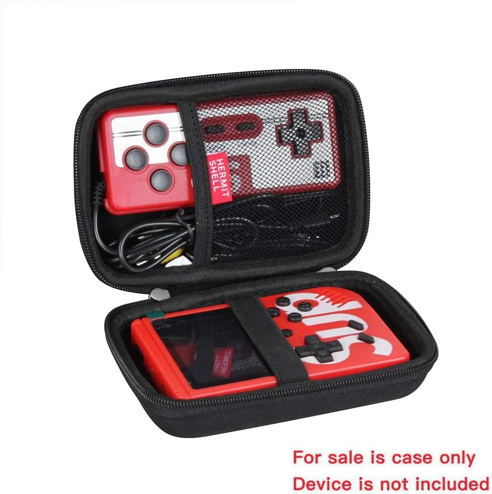 Hermitshell Hard Travel Case for Trovono/JAFATOY/GAMPLAE/Anyando/HIJJJPS Classical FC Games Handheld Game Machine Retro Mini Game Player (Not Include The Handheld Game Console ) (Black)