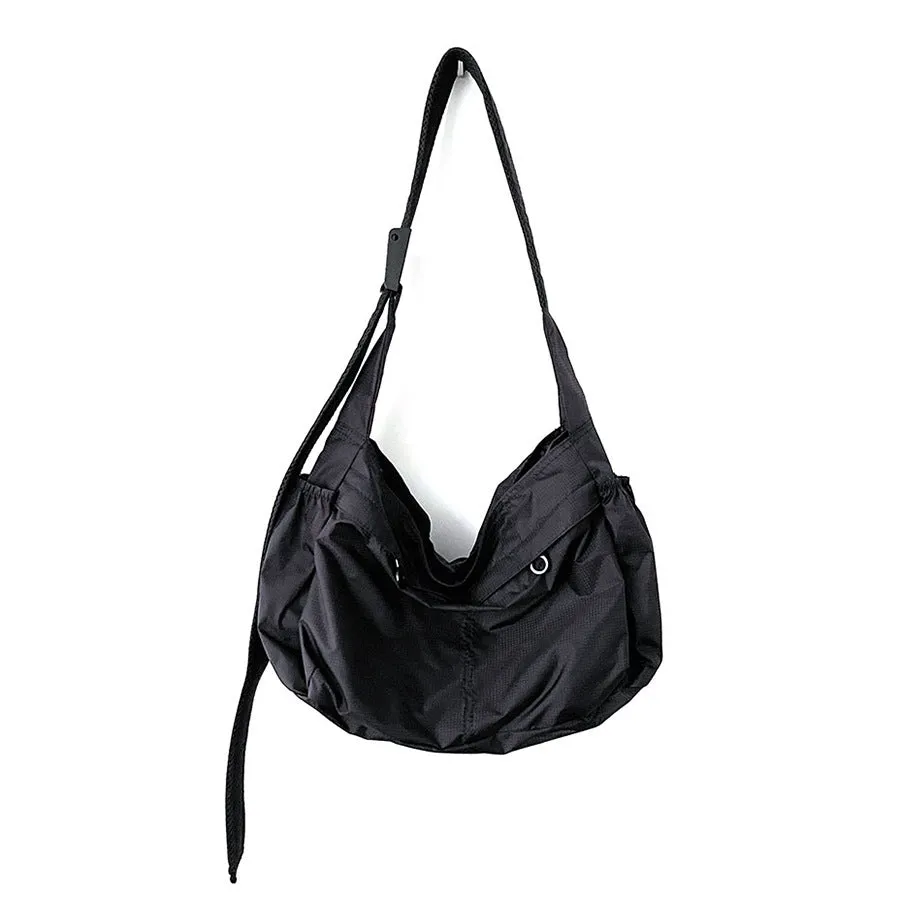High-grade Nylon Dumpling Unisex Simple Style Crossbody Bags