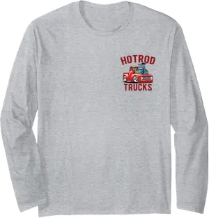 Hotrod Trucks Forever Cartoon Classic Truck Design Long Sleeve T-Shirt