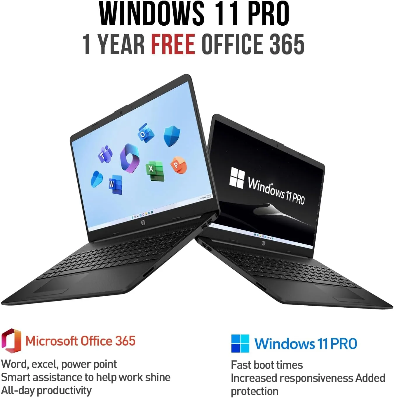 HP 15.6 Laptop Computer, Business Laptop 15 Inch HD, Intel Pentium Silver N5030 Quad Core, 16GB RAM, 1TB SSD, 1-Year Office 365, Windows 11 Pro Laptop, Ethernet Port, 10-Key Number Keypad, USB-C