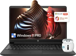 HP 15.6 Laptop Computer, Business Laptop 15 Inch HD, Intel Pentium Silver N5030 Quad Core, 16GB RAM, 1TB SSD, 1-Year Office 365, Windows 11 Pro Laptop, Ethernet Port, 10-Key Number Keypad, USB-C