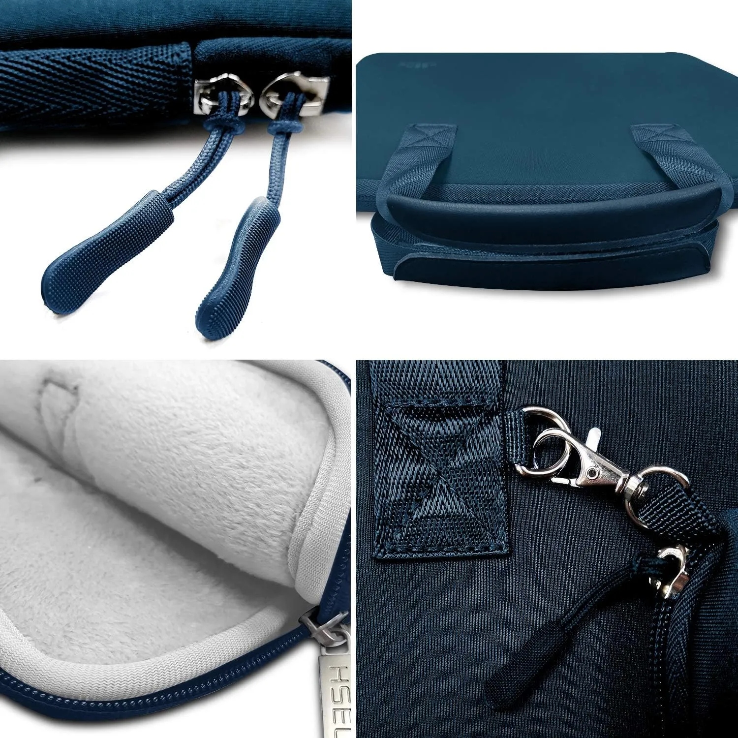 Hseok Laptop Sleeve 13.3-14 inch Case with Small Pouch, Neoprene Computer Bag Compatible with MacBook Pro 14" M4/M3/M2/M1 2025-2021, Mac Air/Pro 13.3" and Most 13-14 inch Notebooks,D02B01