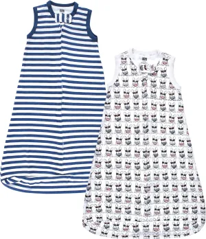 Hudson Baby Unisex Baby Interlock Cotton Sleeveless Sleeping Bag
