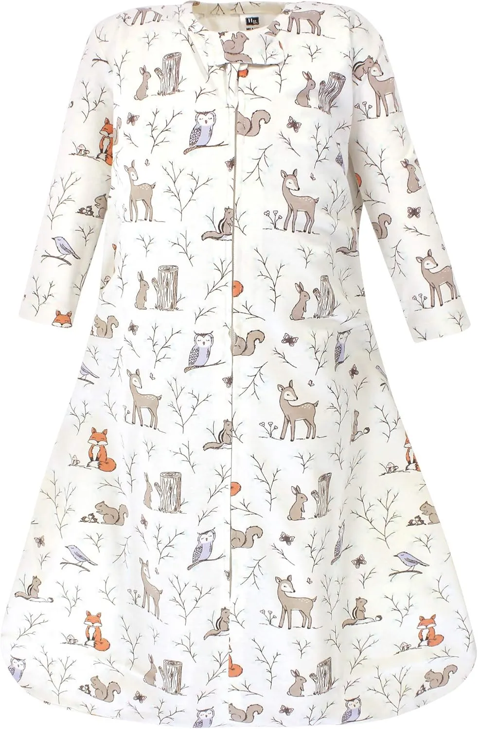 Hudson Baby Unisex Baby Long Sleeve Cotton Jersey Sleeping Bag, Enchanted Forest, 6-12 Months