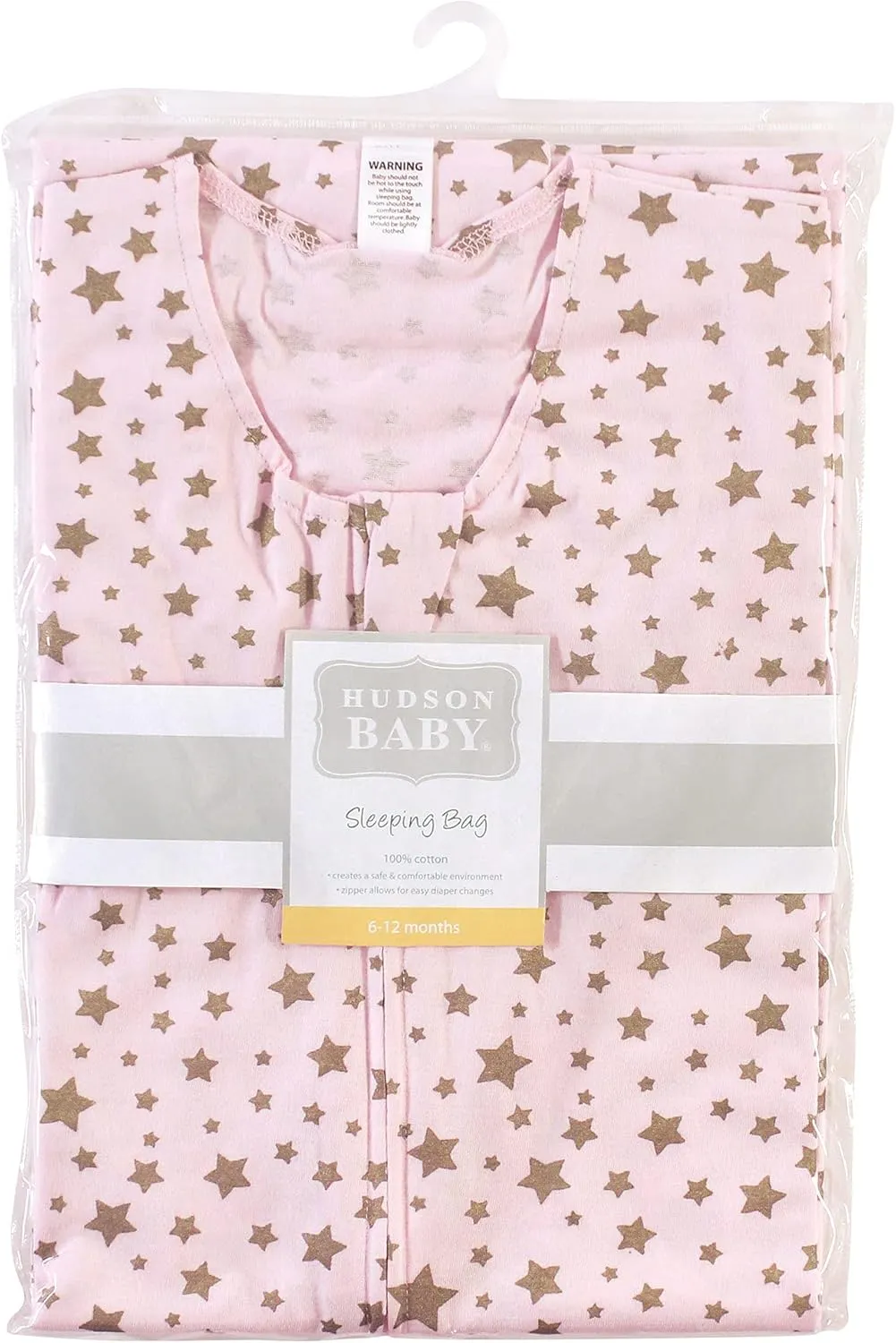 Hudson Baby Unisex BabyCotton Sleeveless Wearable Sleeping Bag, Sack, Blanket