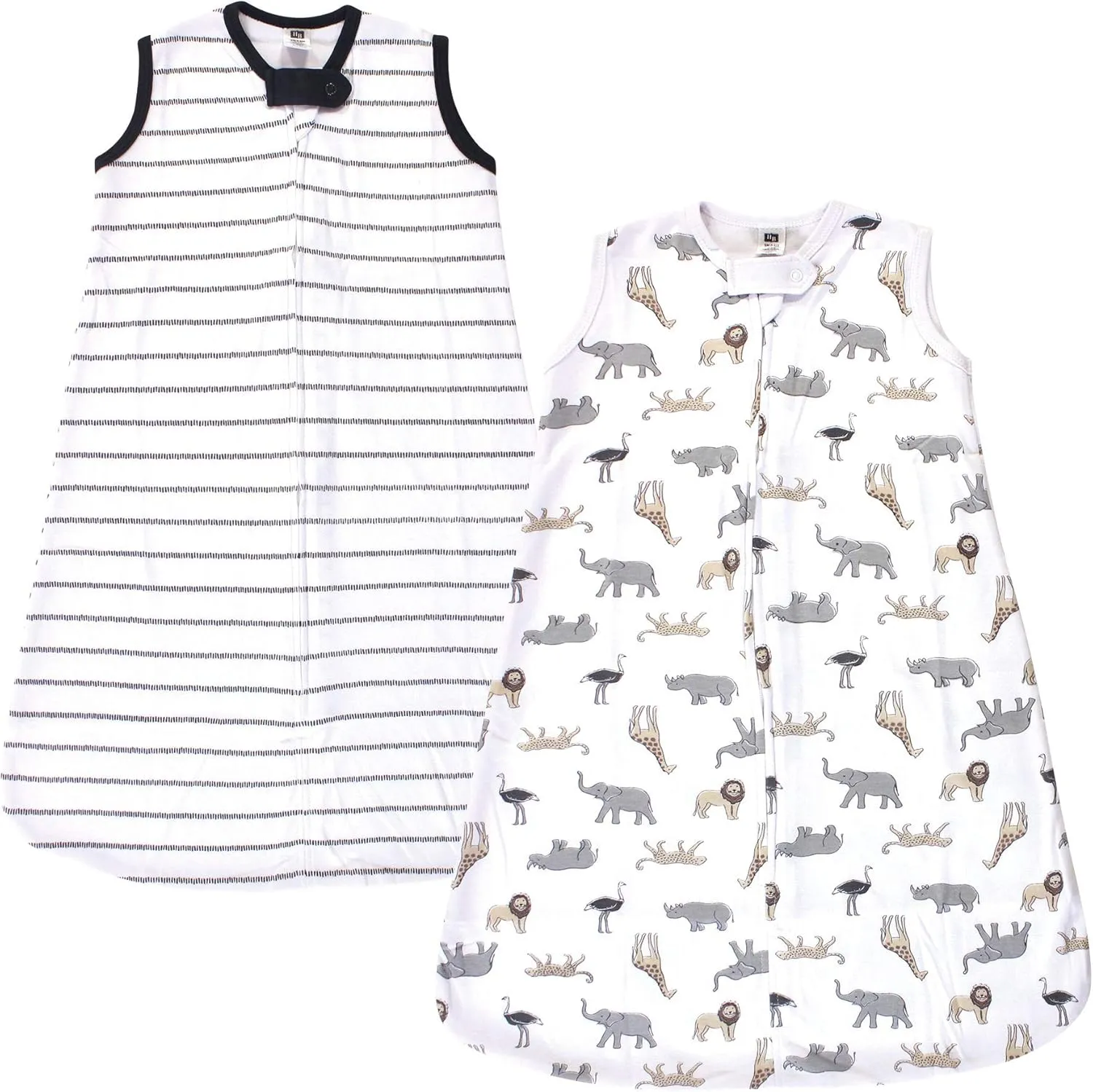 Hudson Baby Unisex BabyCotton Sleeveless Wearable Sleeping Bag, Sack, Blanket