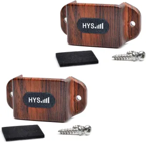 HYS Microphone Hang Up Clip with Adhesive Back, Amateur CB Radio Microphone Mic Hanger Holder Mount for Alinco Anytone BaoFeng Kenwood Midland Motorola Uniden Yaesu Speaker mics with Round Knob