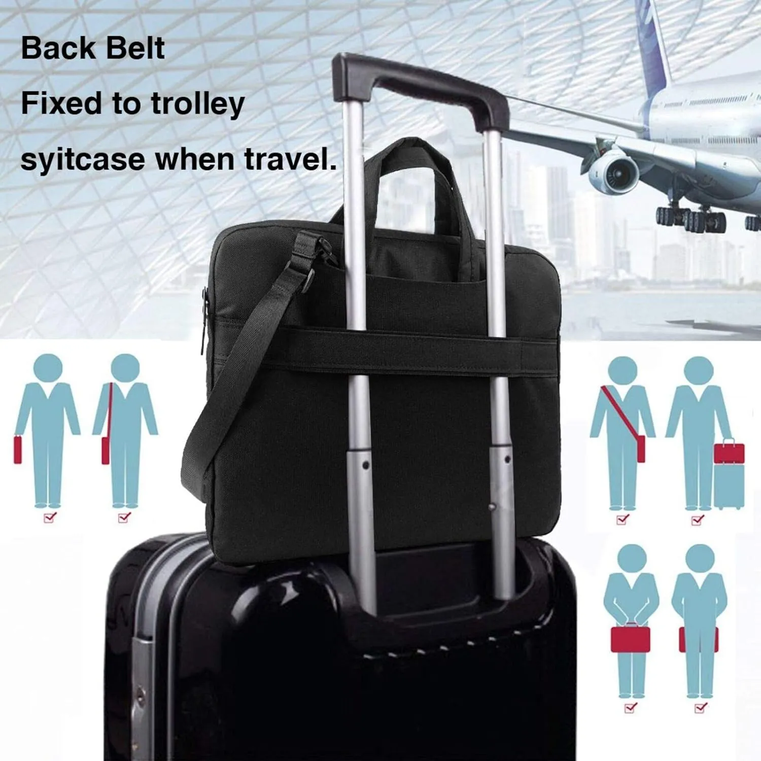 Insect Atlas pattern Ultra-thin portable shoulder laptop bag Stylish and Protective Shockproof soft lining