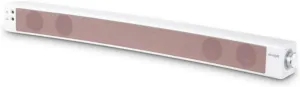 iRiver IR-SB200 USB Powered Curved Sound Bar Speaker for Computer Desktop TV Laptop PC, 2Ch 12W Powerful Sound, Stylish & Modern Design, Rose Gold Color