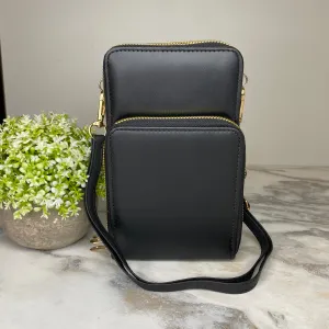 Ivy Crossbody Wallet   Purse - Black