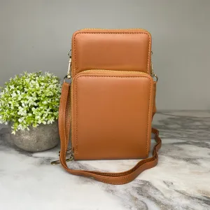 Ivy Crossbody Wallet   Purse - Camel