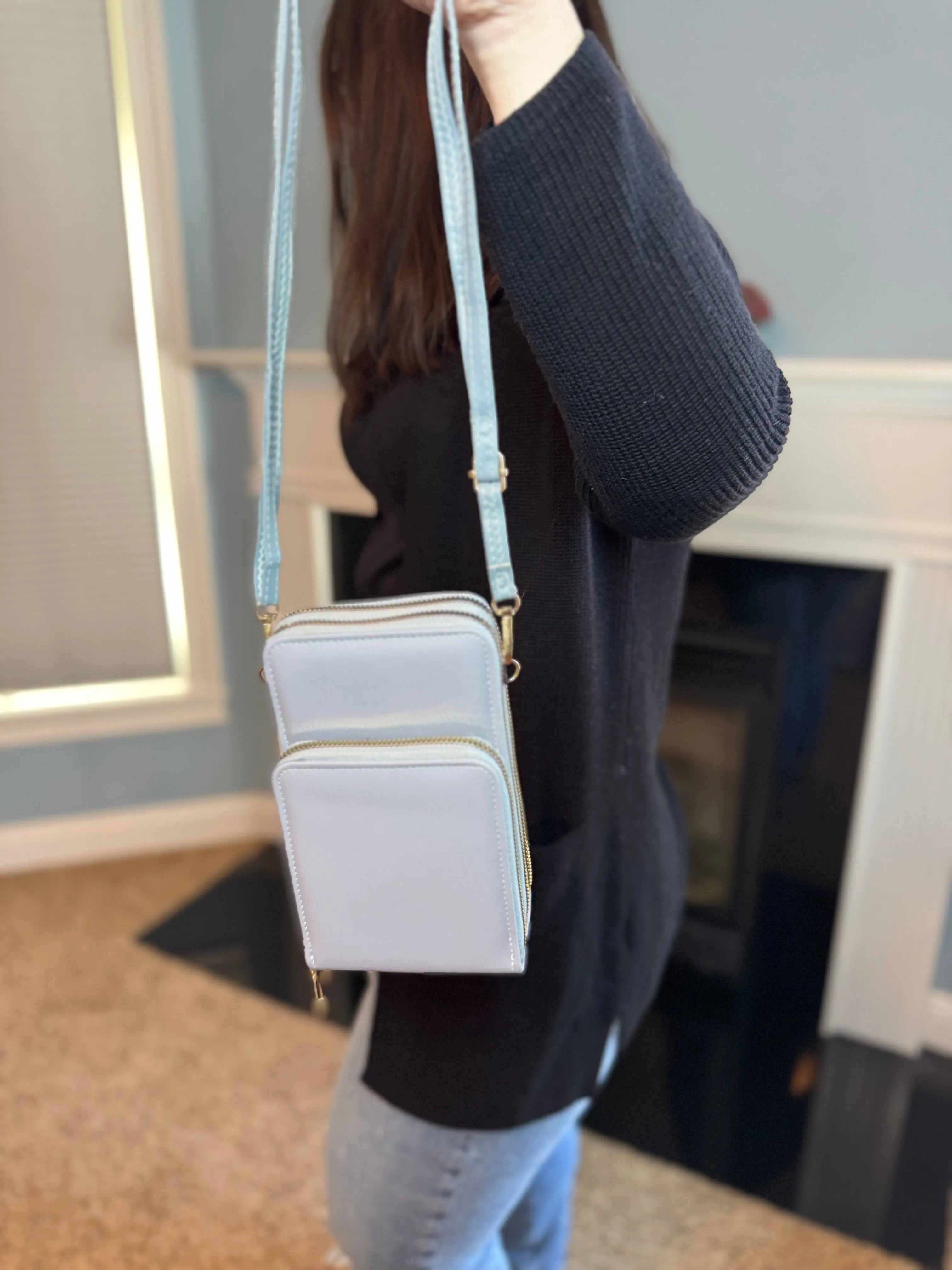 Ivy Crossbody Wallet   Purse - Medium Pink