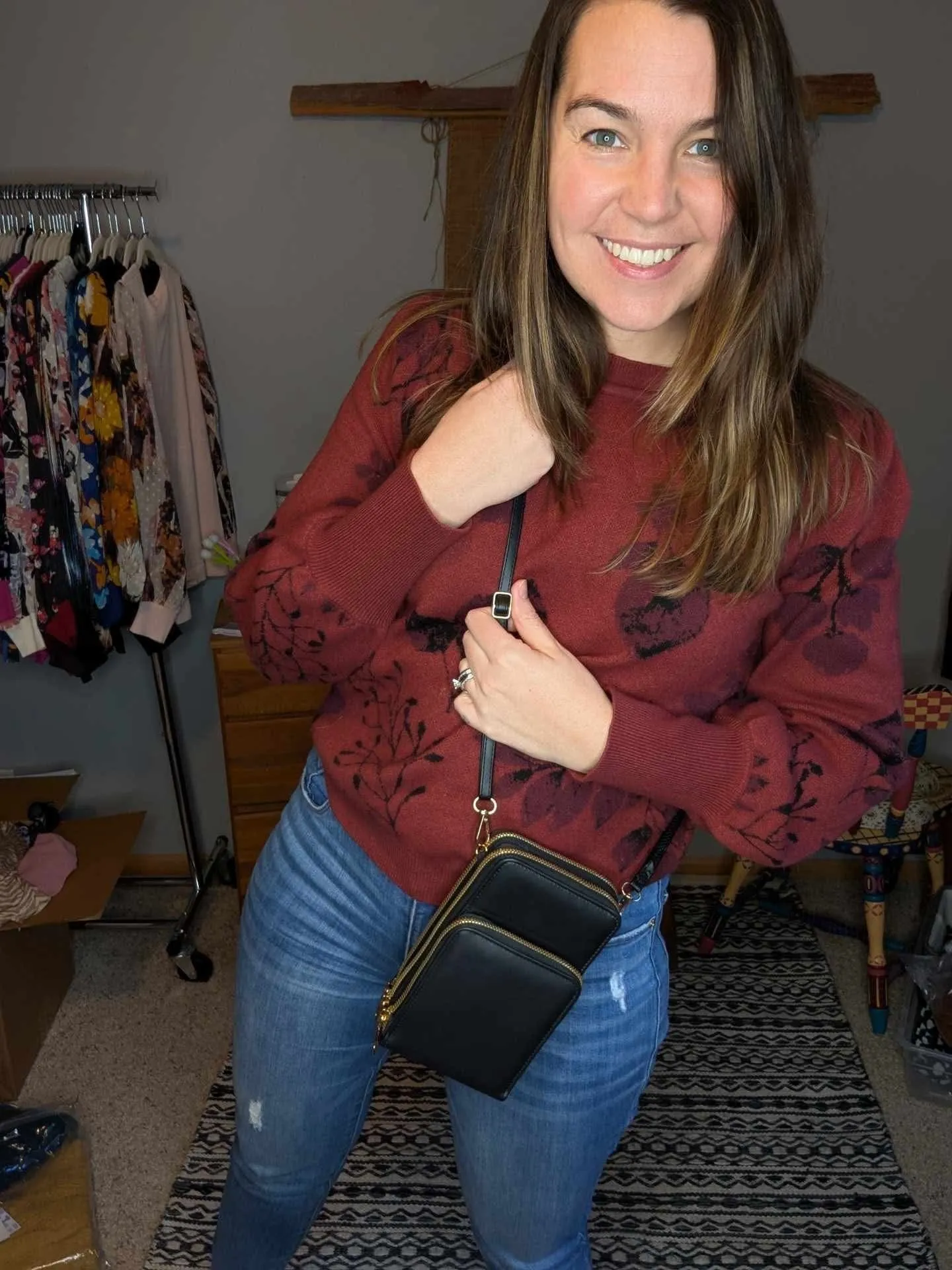 Ivy Crossbody Wallet   Purse - Medium Pink