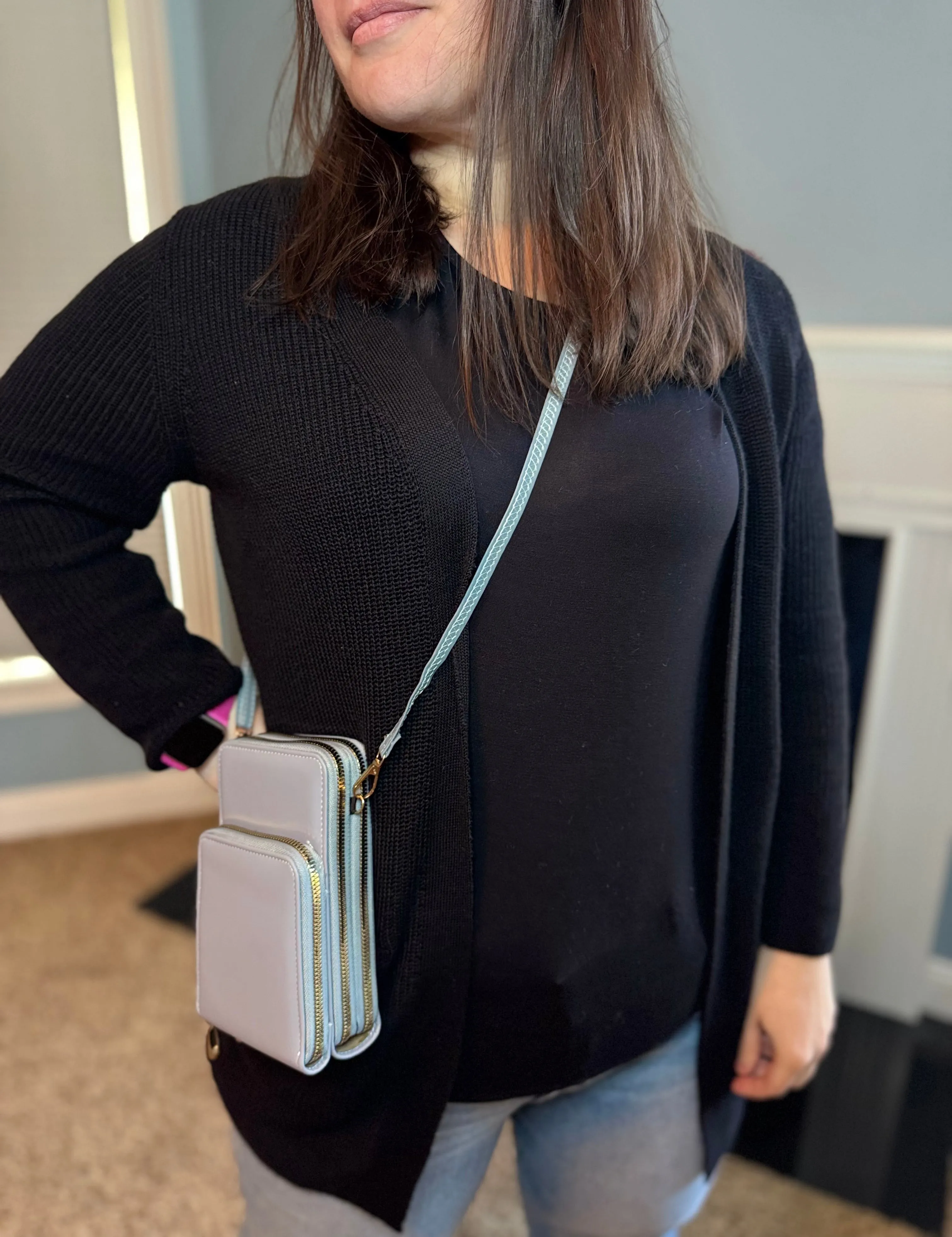 Ivy Crossbody Wallet   Purse - Medium Pink