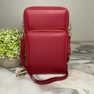 Ivy Crossbody Wallet   Purse - Red
