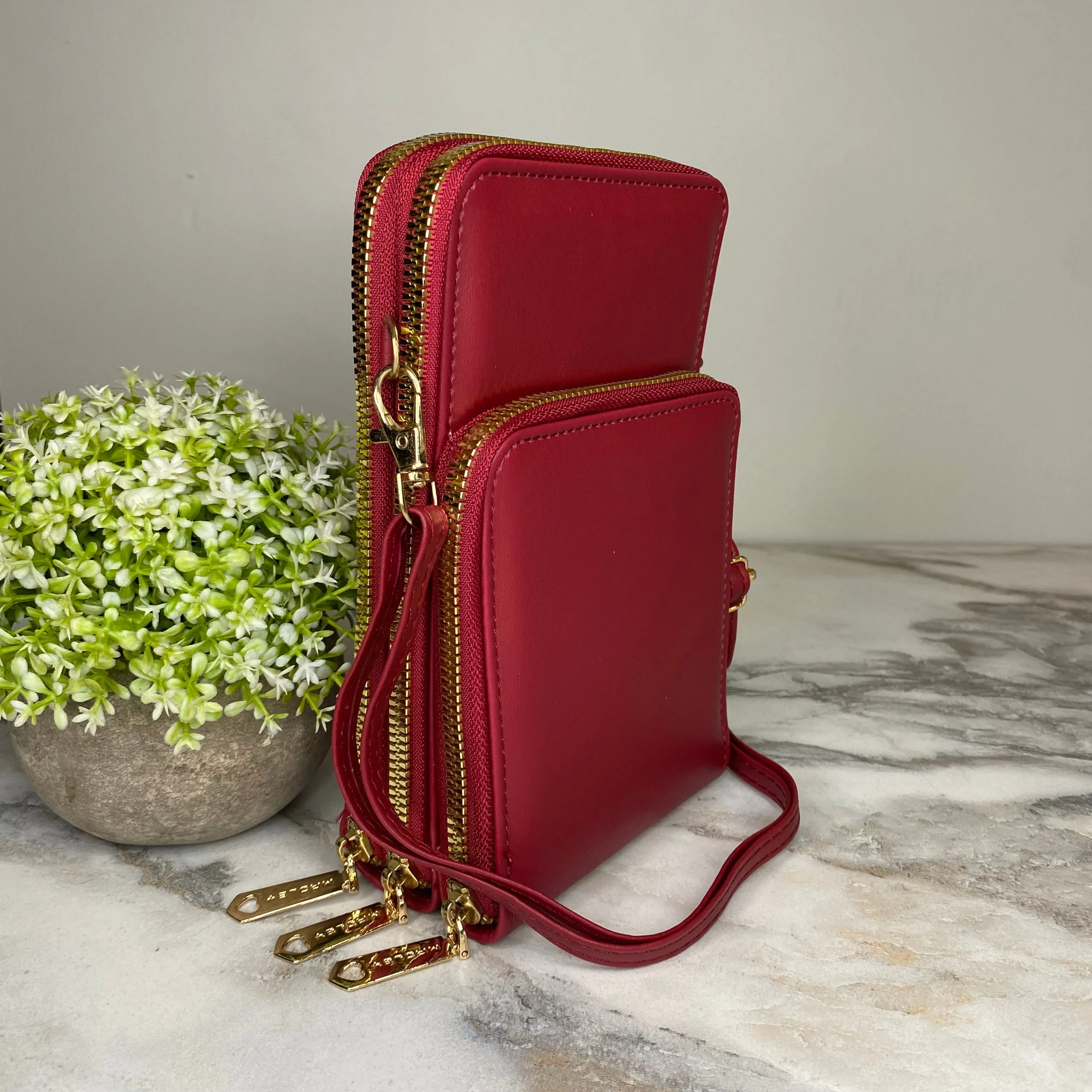 Ivy Crossbody Wallet   Purse - Red
