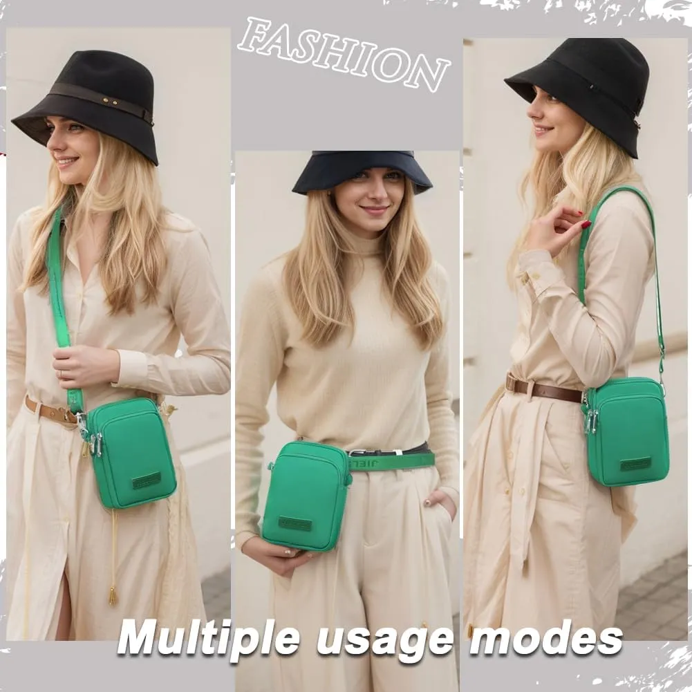 JANKS Small Crossbody Bag for Women Mini Cell Phone Bag Travel Pouch Wallet Purses Adjustable Over Shoulder Strap