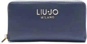 Jeans Caliwen Wallet with Zip and Central Logo Brown, Dress Blue(94024), Taglia Unica, Wallets