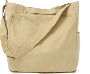 Jeelow Heavy Duty Canvas Travel Tote Handbag Shoulder Crossbody Bags Purse For Men & Women