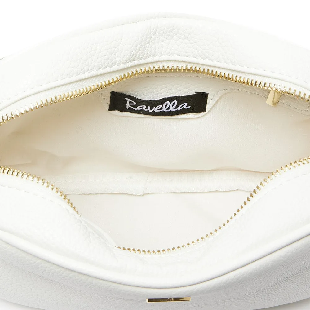 Jovie Handbag in White Pebble
