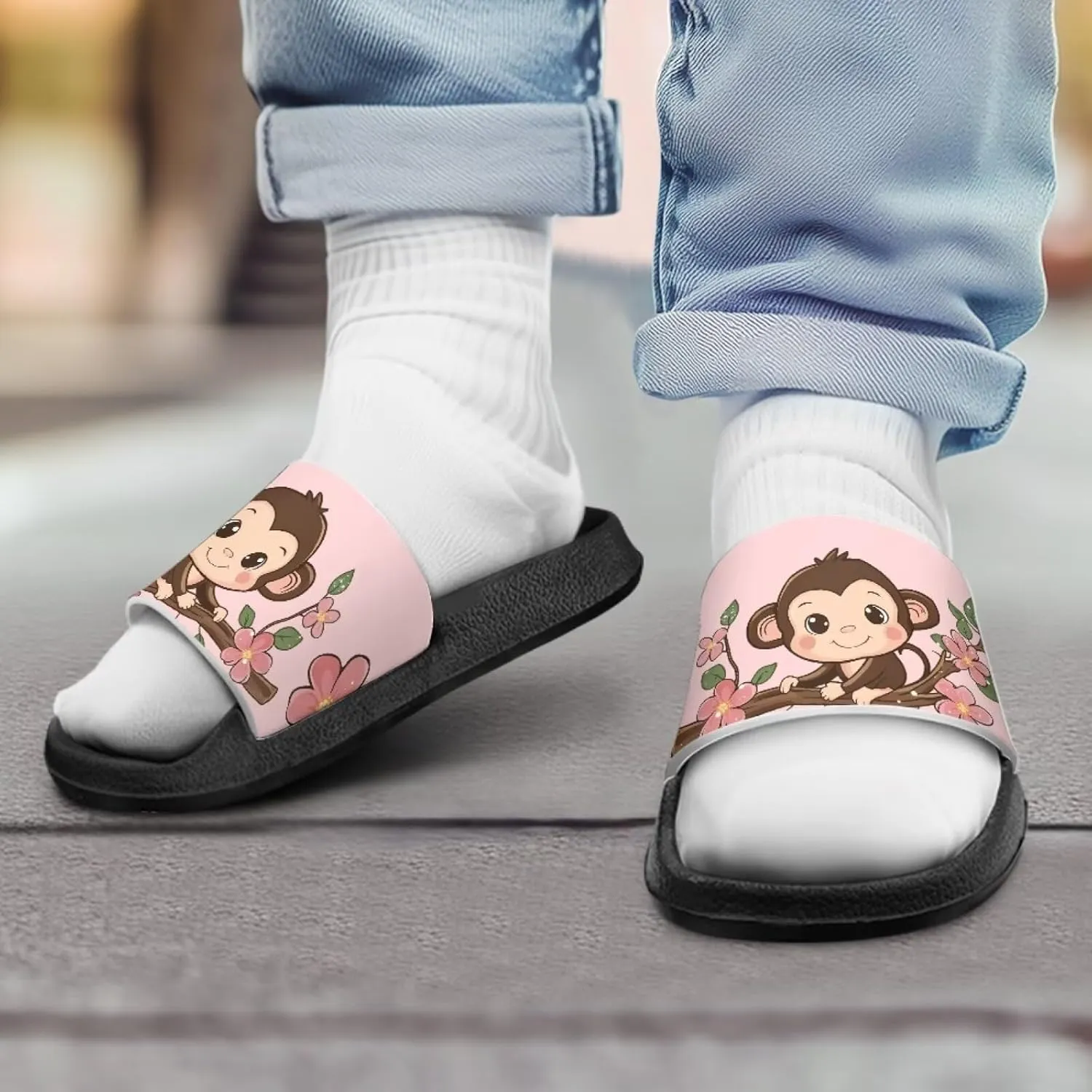 JoyLamoria Animal Design Sandals House Slides Children's Cartoon Cloud Slippers Non-Slip Shower Beach Pool Lightweight Summer Cozy