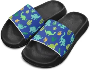 JoyLamoria Boys Dinosaur Print Sandals House Slides Kids Cloud Slippers Non-Slip Beach Pool Indoor Outdoor Open Toe Comfy