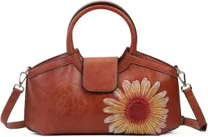 JSEIAJB Vintage Ladies Handbag Vintage Chinese Travel Bag with Zipper Ladies Cell Phone Bag