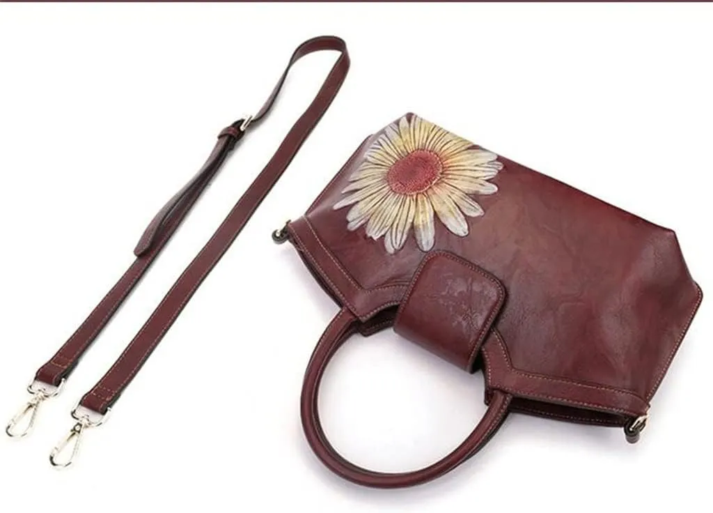 JSEIAJB Vintage Ladies Handbag Vintage Chinese Travel Bag with Zipper Ladies Cell Phone Bag