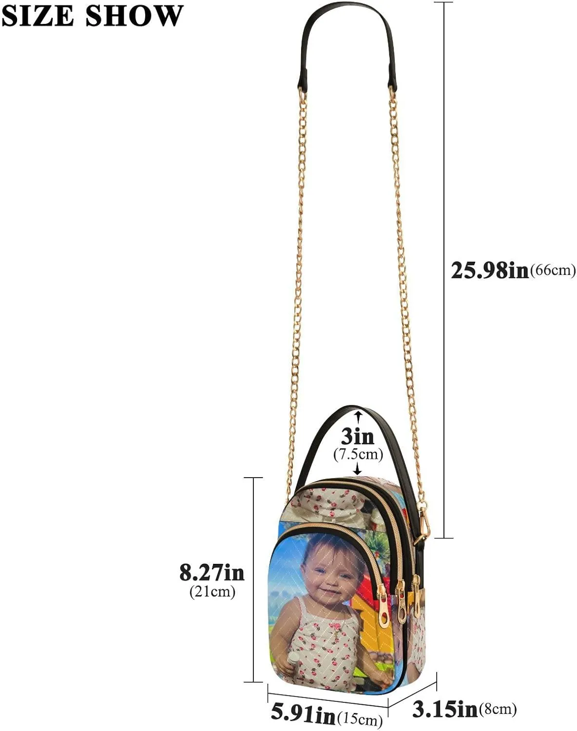 JSTEL Custom Photo Canvas Tote Bag Personalized Picture Tote Bag Customized Photo Tote Bag Women Gift