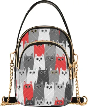 JSTEL Small Crossbody Bag for Women with Compartments,Long Strap Crossbody Purse Polyester Phone Purse Wallet