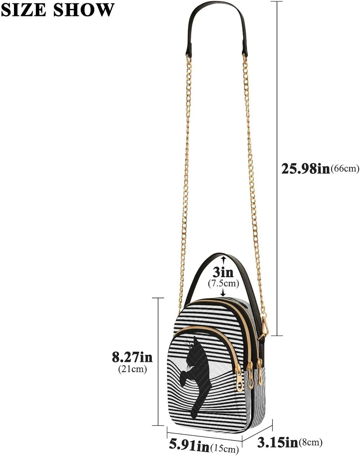 JSTEL Small Crossbody Bag for Women with Compartments,Long Strap Crossbody Purse Polyester Phone Purse Wallet
