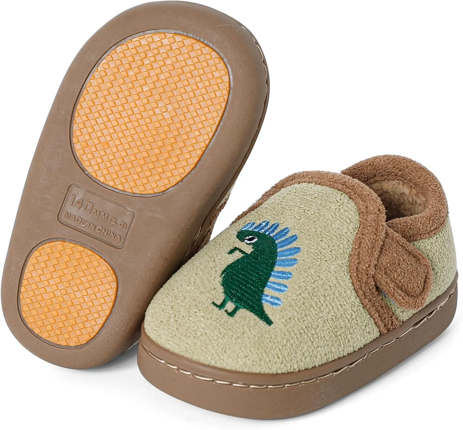 KAKU NAUN Toddler Kids Unisex Slippers Animal Winter Warm Furry Shoes for Boys Girls