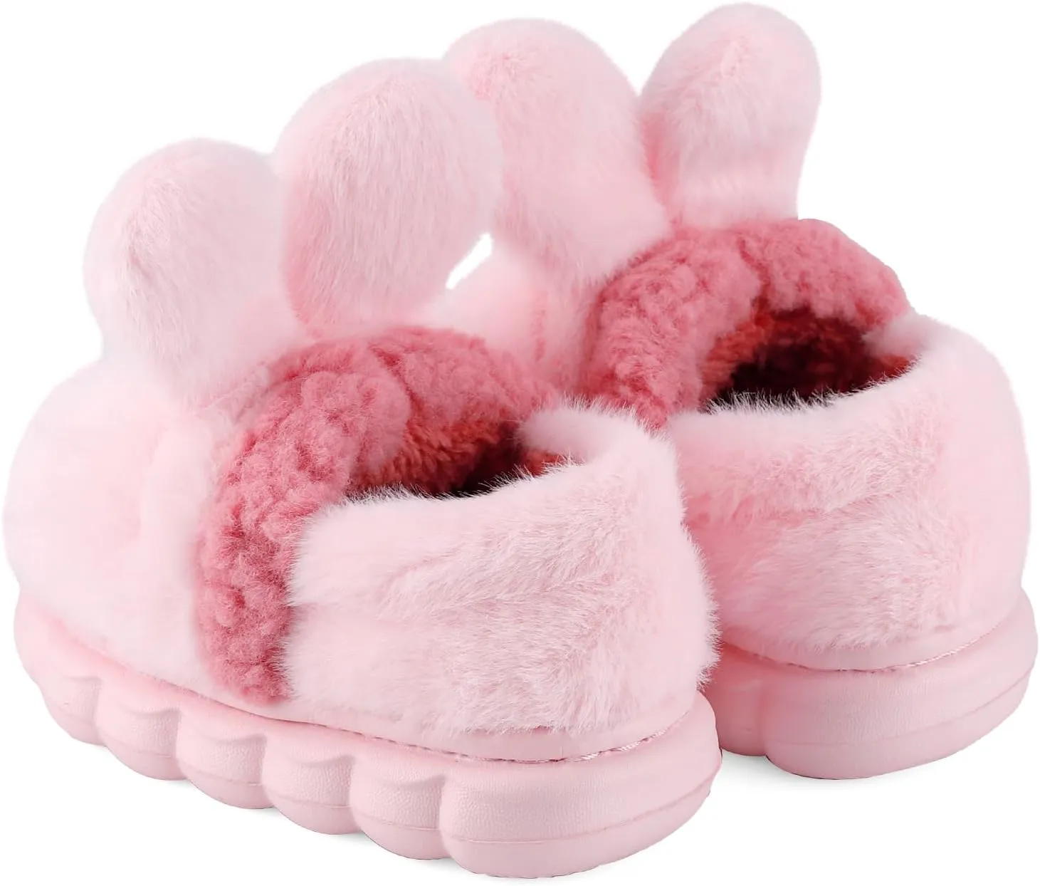 KAKU NAUN Toddler Kids Unisex Slippers Animal Winter Warm Furry Shoes for Boys Girls