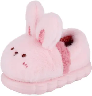 KAKU NAUN Toddler Kids Unisex Slippers Animal Winter Warm Furry Shoes for Boys Girls