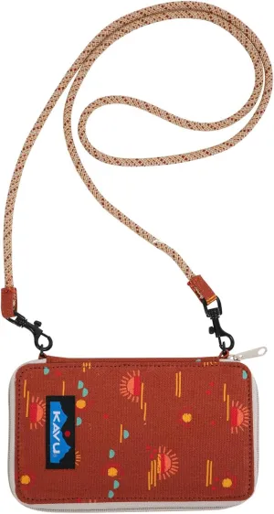 KAVU Go Time Bi-Fold Crossbody Wallet with Rope Strap