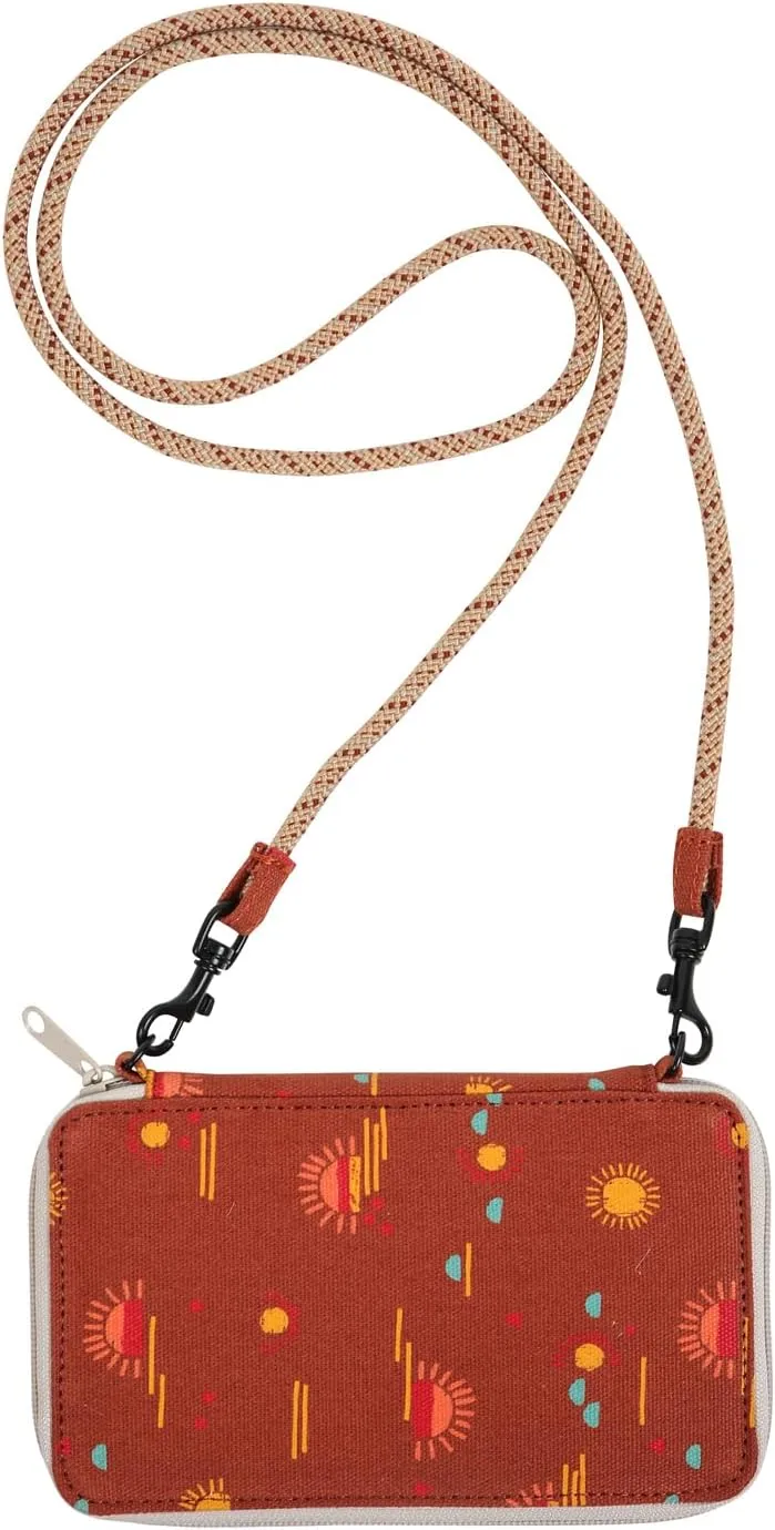 KAVU Go Time Bi-Fold Crossbody Wallet with Rope Strap