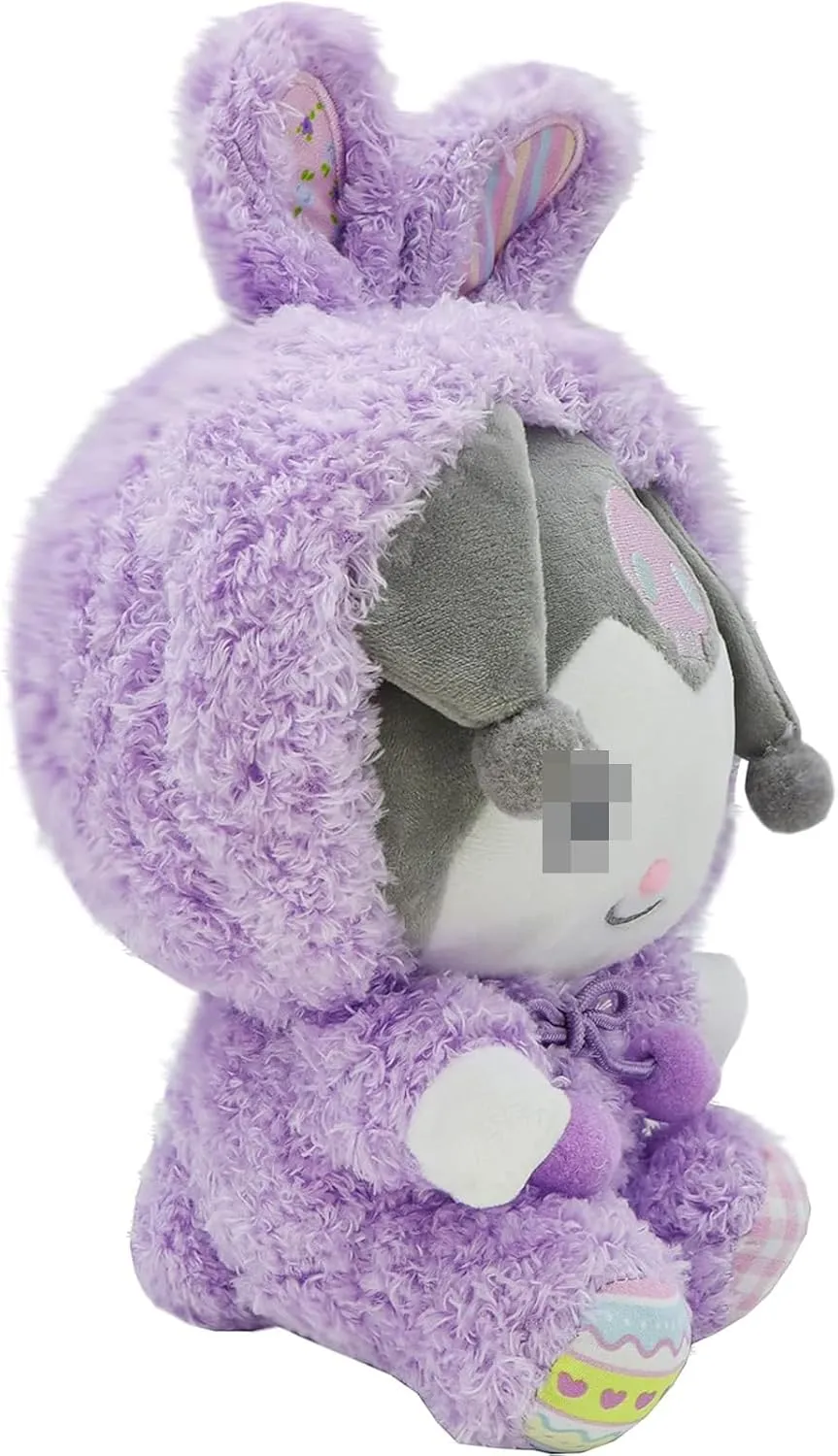 Kawaii Cartoon Bunny Cross-Dressing Series Plush,Rabbit Stuffed Cute Soft Doll Toys, Plush Pillow Stuffed Animals Toy Birthday Gifts for Girls Kids (Purple)