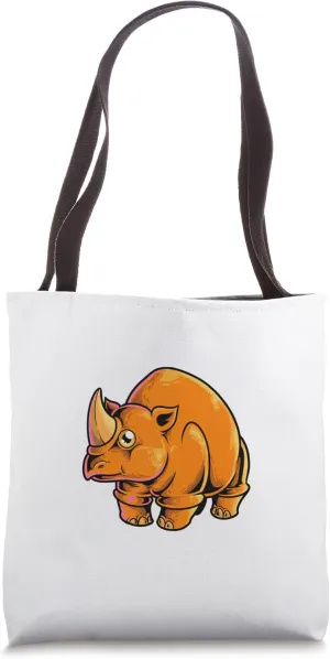 Kawaii Elasmotherium Tote Bag