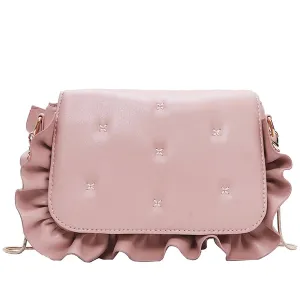 Kawaii Fun Wave Ruffles  Shoulder Bag